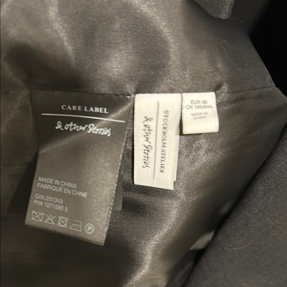 & other stories silk and linen blazer - Picture 5 of 8